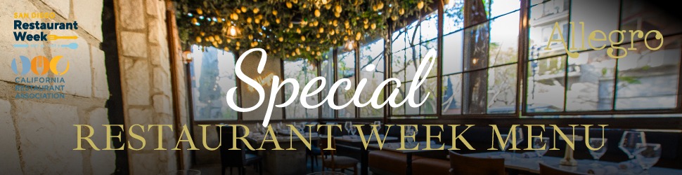 Check Out Our Restaurant Week Special Menu!
